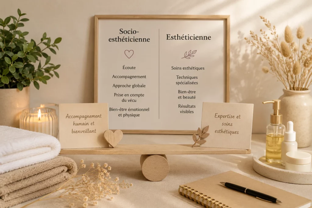 Différences entre socio-esthétique et soins esthétiques classiques dans une ambiance bien-être
