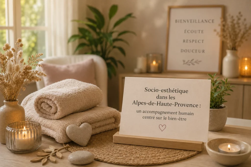 Socio-esthétique dans les Alpes-de-Haute-Provence avec accompagnement bien-être personnalisé